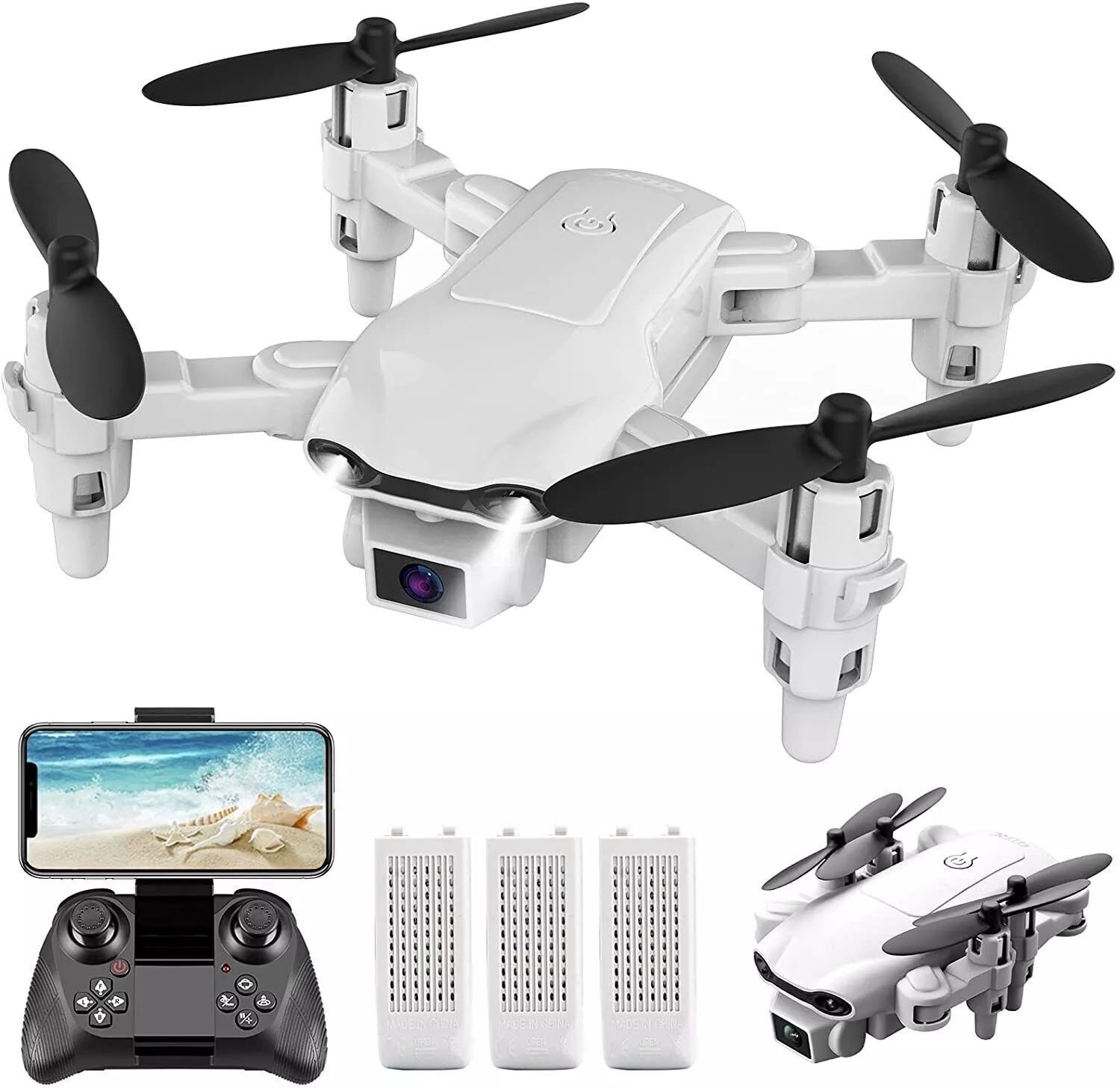 V9 Mini Drone For Kids Adults 720P HD FPV Camera, Foldable RC Quadcopter For Boys Girls With Altitude Hold, Headless Mode,Logistics Is Randomly Sent By UPS,USPS,FEDEX,Amazon Logistics. - 5 - CJ