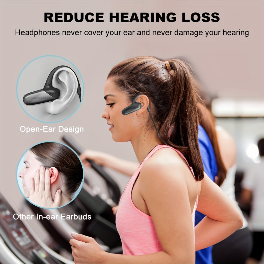 Open,design Bone Conduction Headphones, Wireless Headset, Comfortable To Wear, High - definition Sound Quality, Designed For Running And Sports, Long Battery Life, Stylish And Lightweight - 5 - CJ