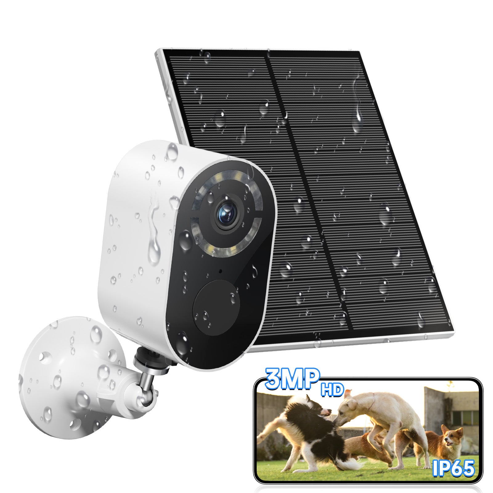 Solar Battery Security Camera Wireless Wifi CCTV Solar Powered Camera Surveill Camera Outdoor - 5 - CJ