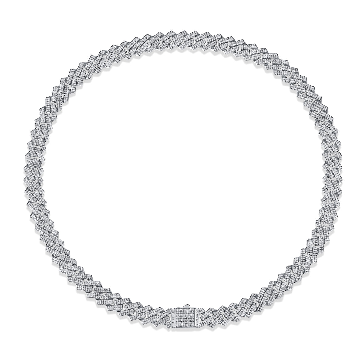 1Man Luxury Fashion Mosan Diamond S925 Silver Necklace Comparable To Natural Diamonds Prohibit Tk Sales - 5 - CJ