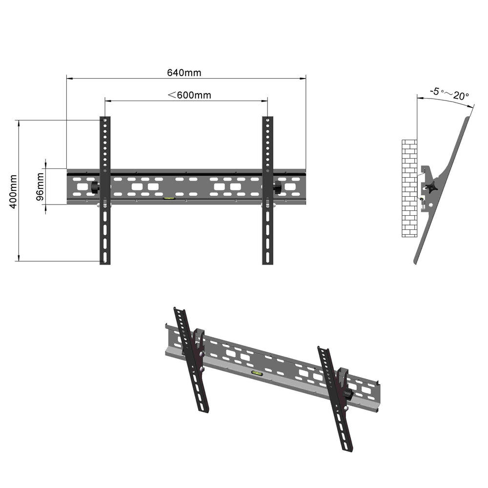 TV Stand TMW003S Load Capacity 50kg - 5 - CJ