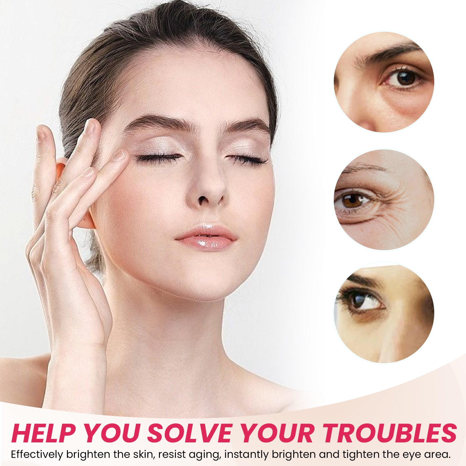 EELHOE Eye Cream, Reduce Pouch Black Rim Of The Eye Brighten The Skin Moisturizing Eye Anti Aging - 5 - CJ