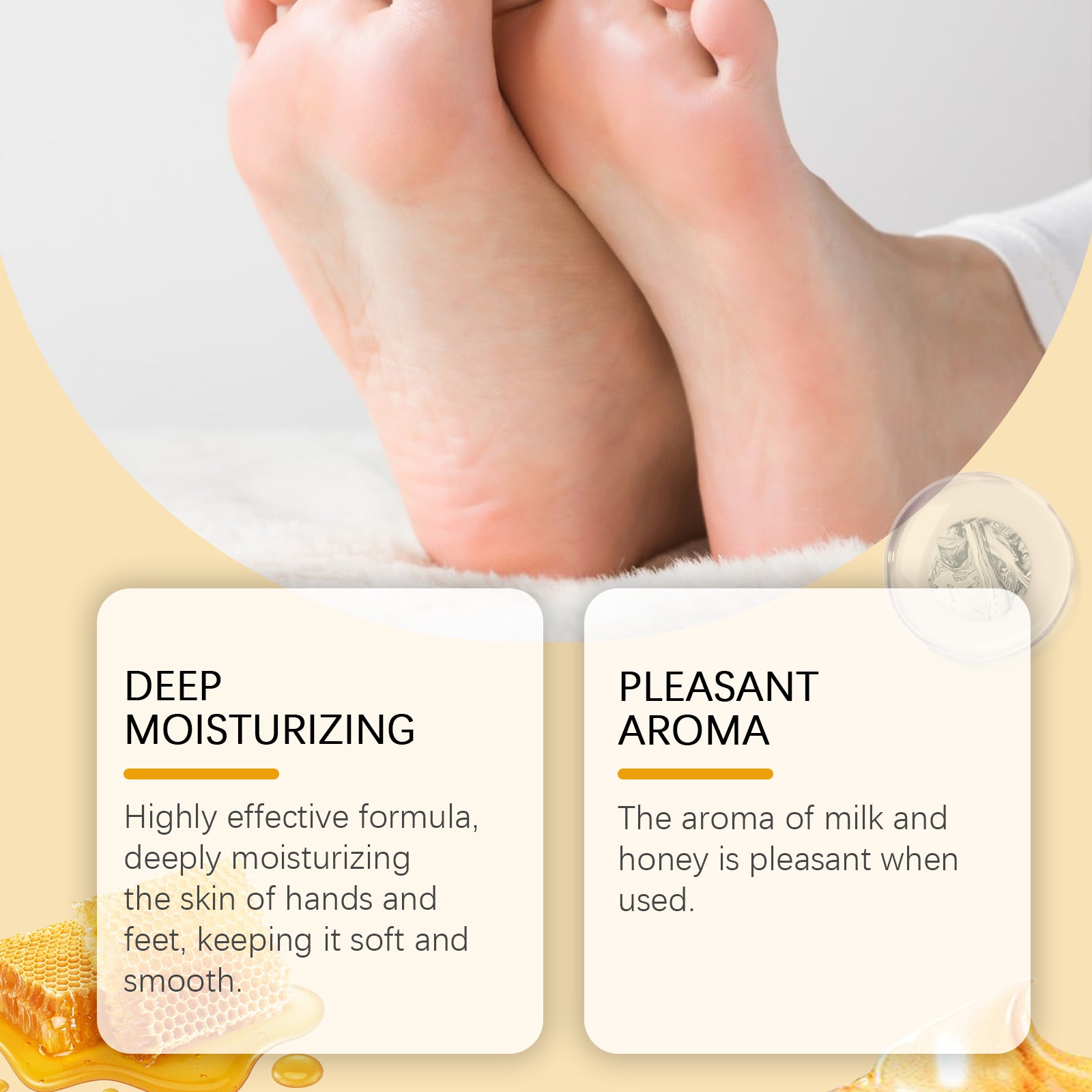 Wiyun Milk And Honey Pulls The Hand And Foot Mask, Gently Cleans Dead Skin, Restores Moisture And Nourishes Delicate Hands And Feet Skin - 5 - CJ