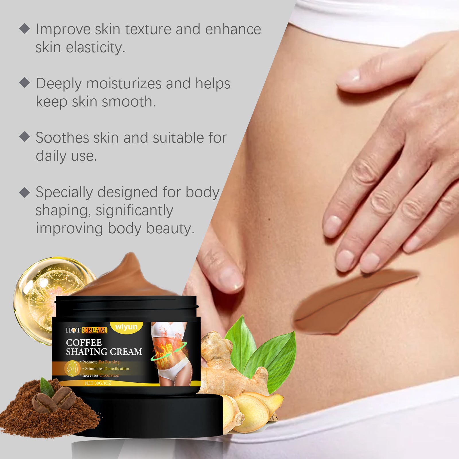Wiyun Body Massage Cream Daily Gently Nourishes Body Skin Apply Massage Cream Gracefully, Lightly And Comfortably - 5 - CJ