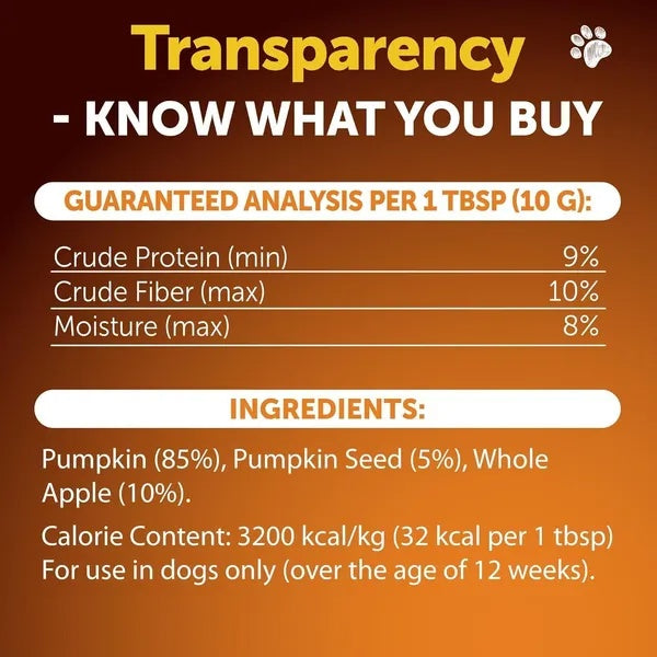 Pumpkin Powder For Dogs Digestive Support 16 OZ Fiber Supplement For Constipation For Gut Healthy Skin Digestion Glands Firm Stool Poop Anti Diarrhea Gas Relief Made In USA - 5 - CJ
