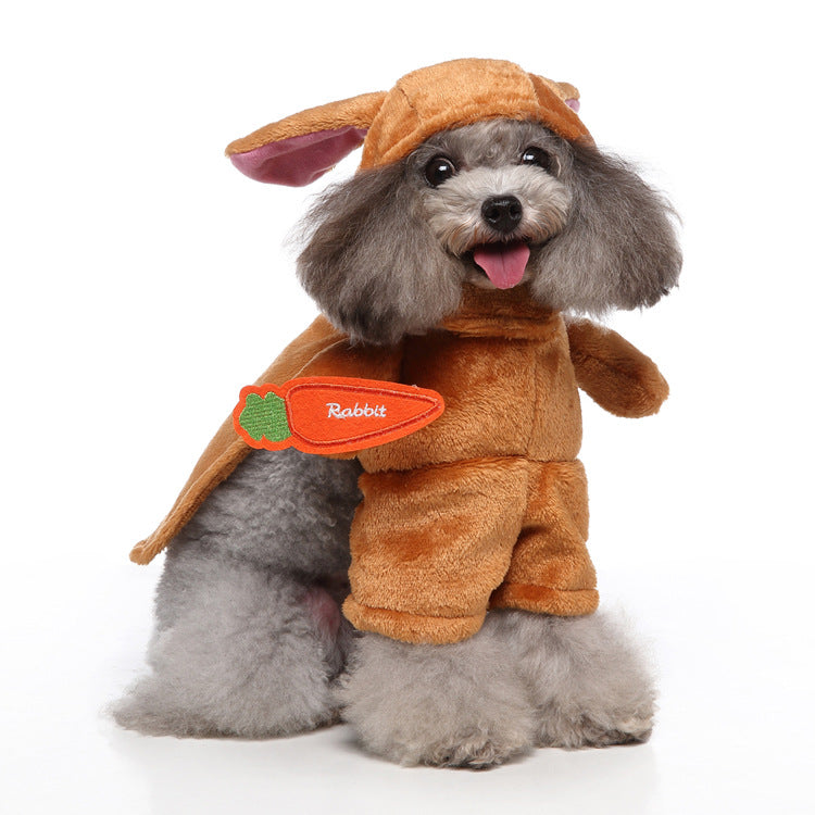 European And American Pet Products Clothing - 0 - CJ - PF74 Brown Rabbit - XL - CJGD183684908HS