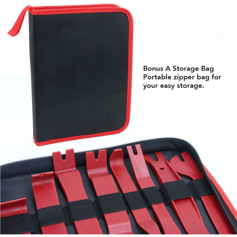 19pcs Auto Trim Removal Kits,Car Panel Removal Tool Car Interior Trim Kit Auto Clip Pliers Fastener Remover Pry Tool Set For Automotive Radio Stereo Dash - 5 - CJ