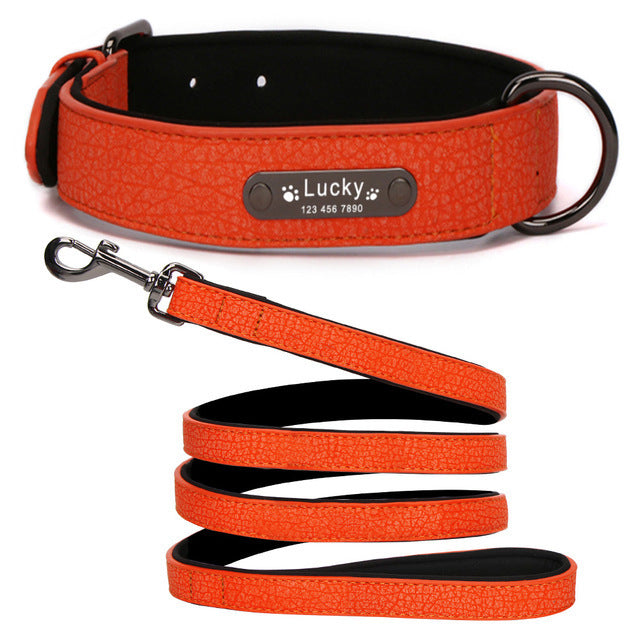 Soft Leather Dog Collar Collar For Large Dogs - 7 - CJ
