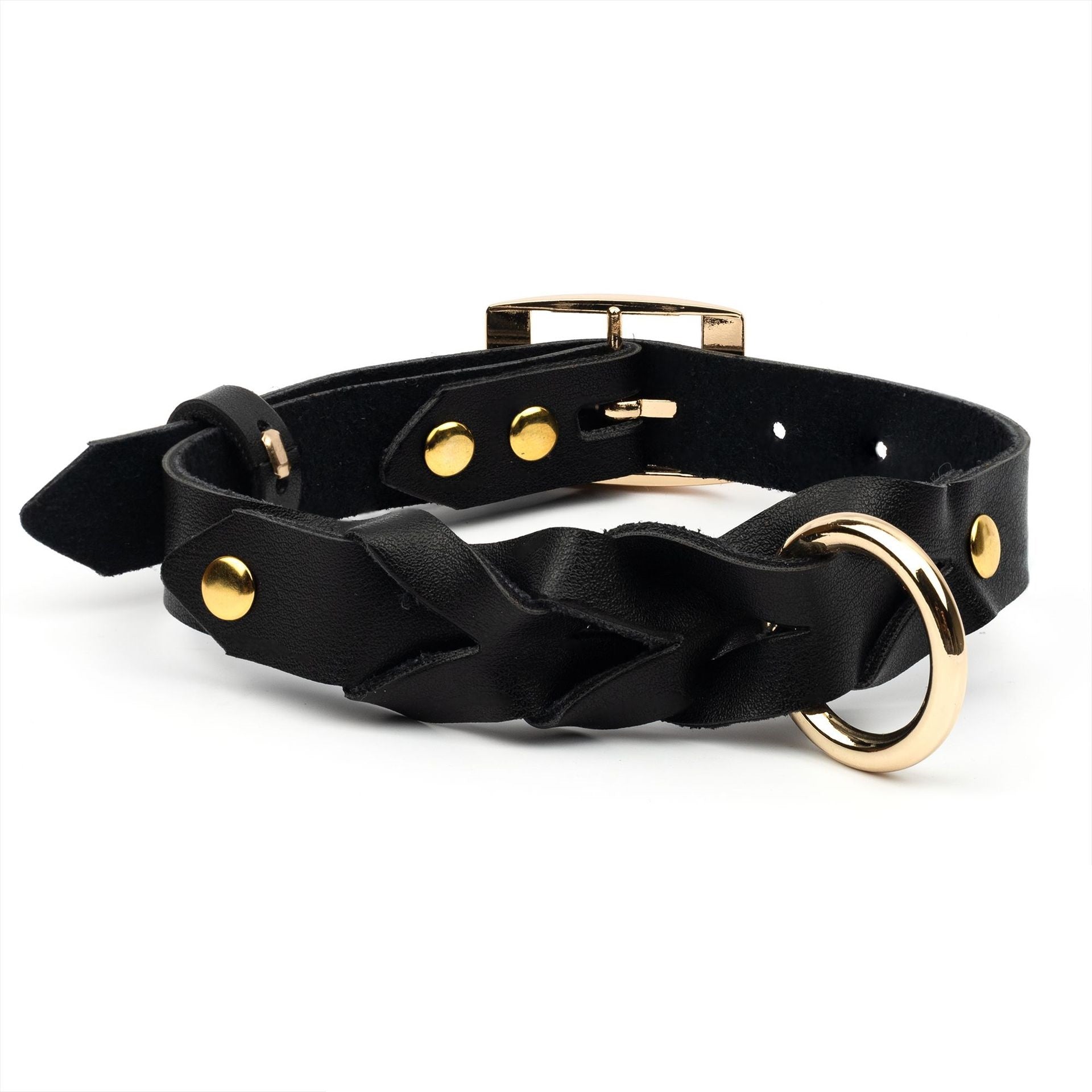 Twisted PU Leather Dog Collar - 0 - CJ