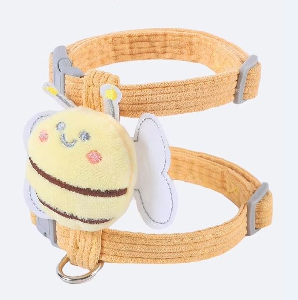 Small Cat Harness Wing Shaped Decorative Walking Vest Traction Rope Set - 5 - CJ