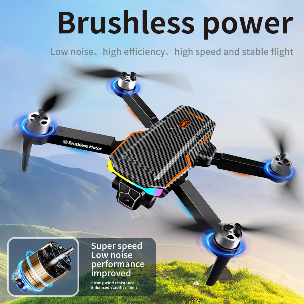 Drone F168 Brushless Optical Flow Obstacle Avoidance Aerial Photography Quadcopter Long - Endurance Remote Control - 5 - CJ