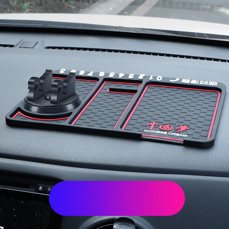 Non - Slip Car Phone Pad For 4 - in - 1 Car Parking Number Card Anti - Slip Mat Auto Phone Holder Sticky Anti Slide Dash Phone Mount - 0 - CJ - Chinese dream - 1PC - CJQC138570811KP