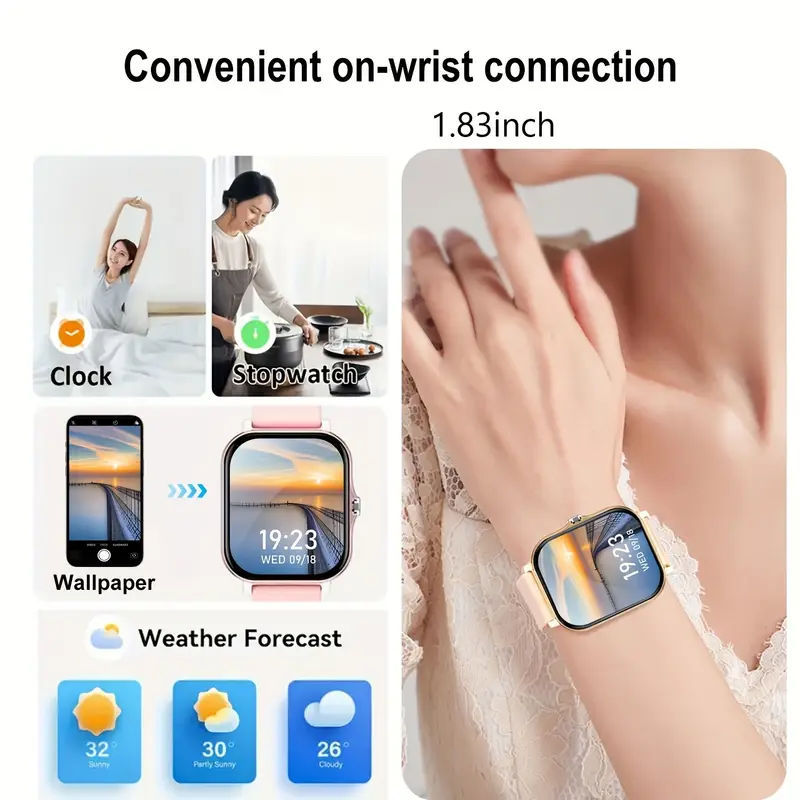 New Smartwatches Now On Sale, Featuring Message Alerts, Call Answering, Health Monitoring, Activity Tracking, Notification Reminders, And Fitness Functions. - 5 - CJ