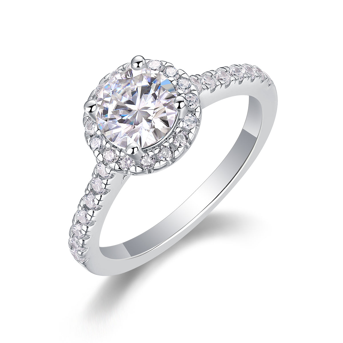 1Hug Your Lover With A Large Diamond Ring Luxury Fashion Set With Moissanite Silver Ring Prohibit Tk Sales - 5 - CJ