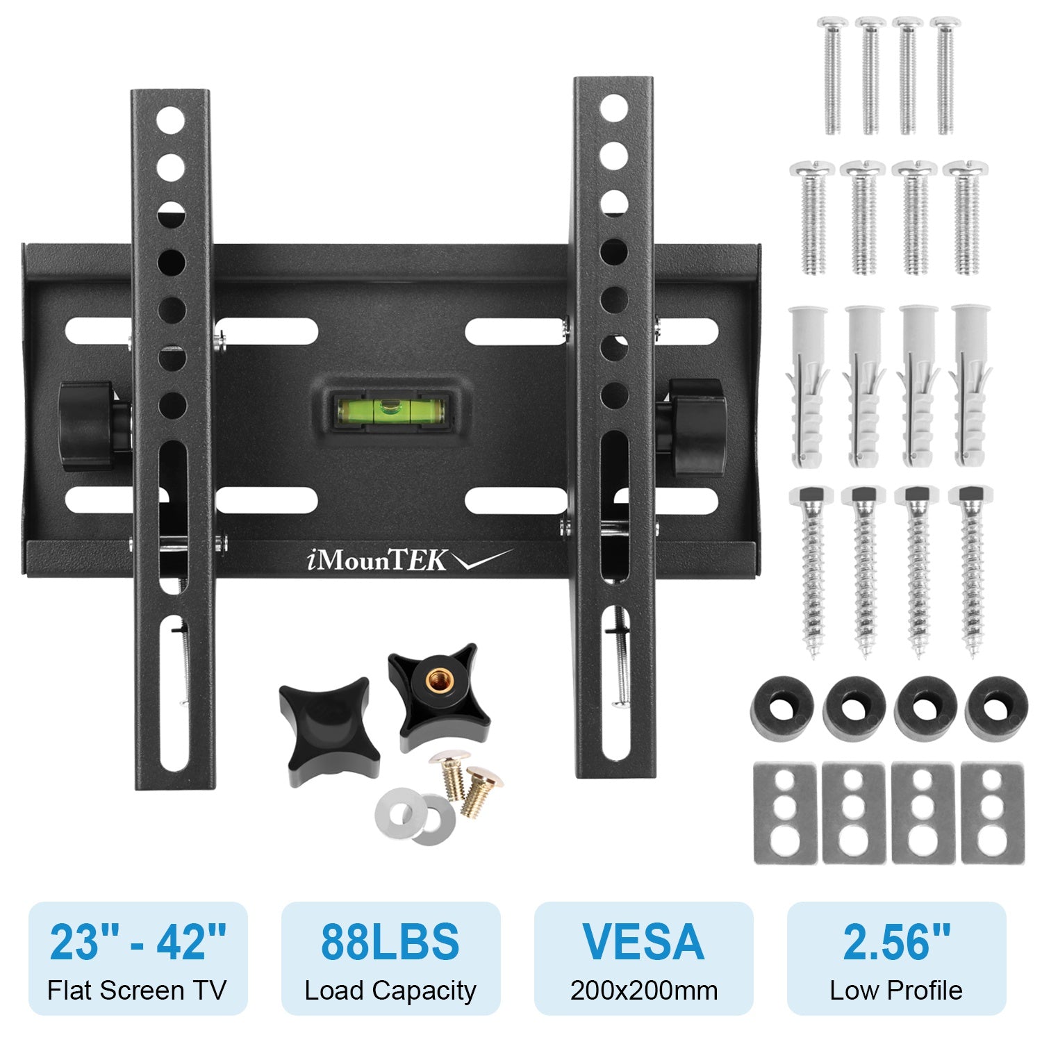 1Pc TV Wall Mount Bracket Tilt For 23in To 42in LED LCD PLASMA Flat TV VESA 200x200mm - 5 - CJ