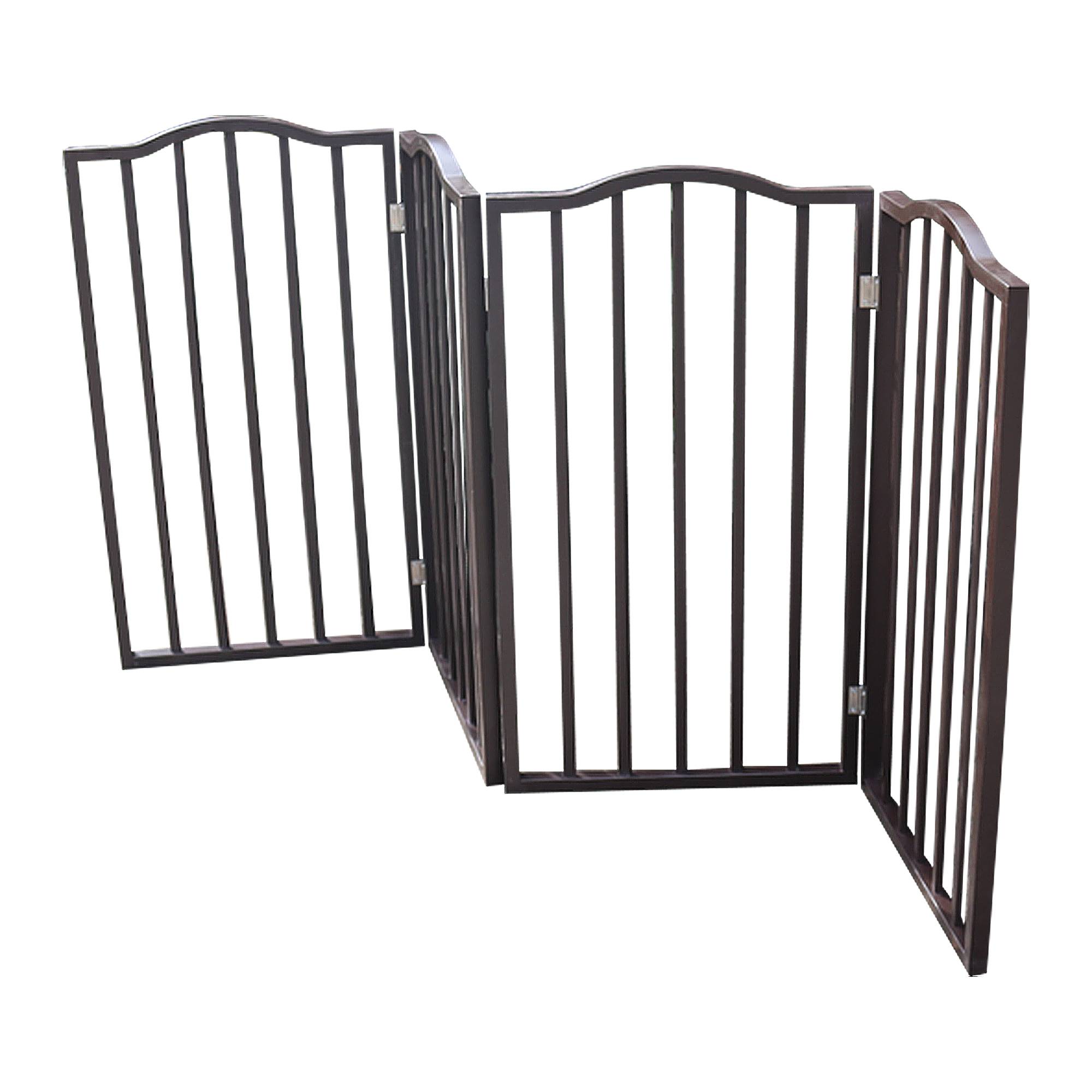 Pet Gate,Dog Gate For Doorways,Stairs Or House,standing, Folding,Arc Wooden - 5 - CJ