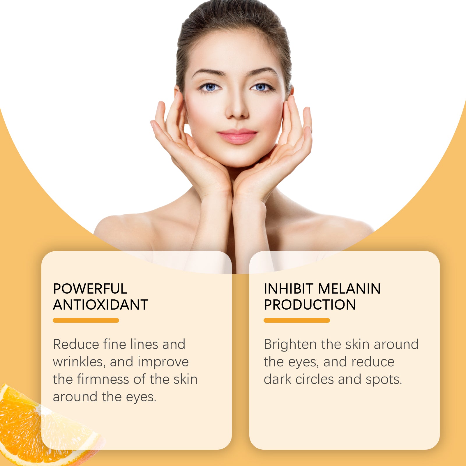 Jaysuing Vitamin C Eye Cream Nourishes And Hydrates The Skin Around The Eyes, Tender And Brightening Massage Eye Cream - 5 - CJ