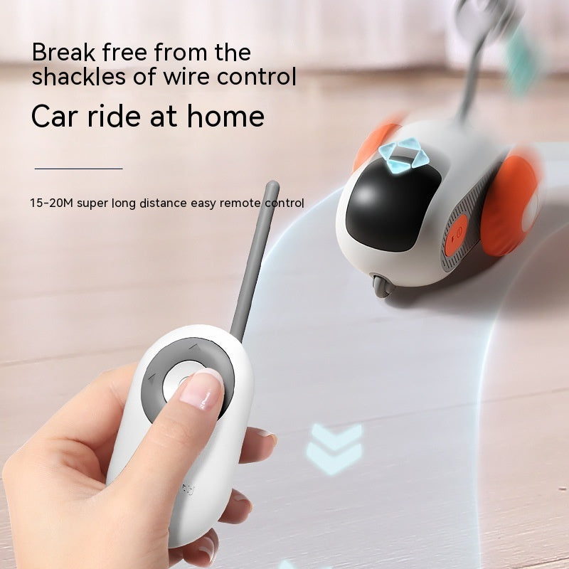 Remote Control Interactive Cat Car Toy USB Charging Chasing Automatic Self - moving Remote Smart Control Car Interactive Cat Toy Pet Products - 0 - CJ