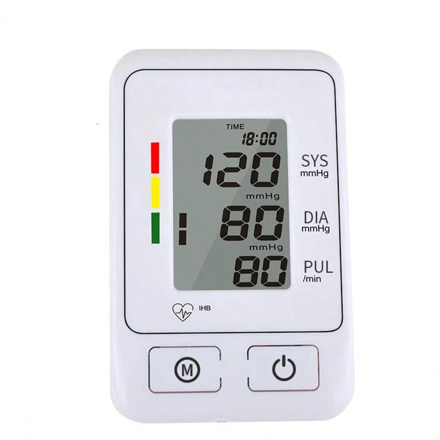 Blood Pressure Monitor Upper Arm Blood Pressure Monitors For Home Use With Bp Cuff, Large Screen Bp Machine, 190 Memory, USB Powered And Battery Powered - 5 - CJ
