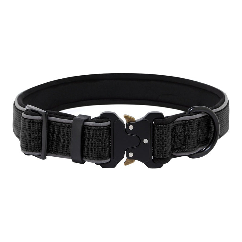Tactical Dog CollarHarness Reflective Adjustable - 0 - CJ