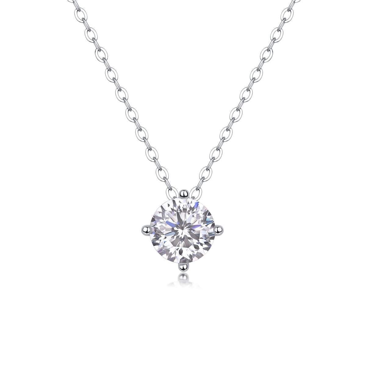 1True Heart - A Fashionable And Luxurious Diamond Jewelry Pendant Set With 1 - carat Moissan Diamond S925 Sterling Silver Prohibit TikTok sales - 5 - cj