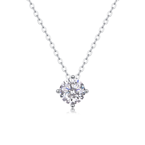 1True Heart - A Fashionable And Luxurious Diamond Jewelry Pendant Set With 1 - carat Moissan Diamond S925 Sterling Silver Prohibit TikTok sales - 5 - cj