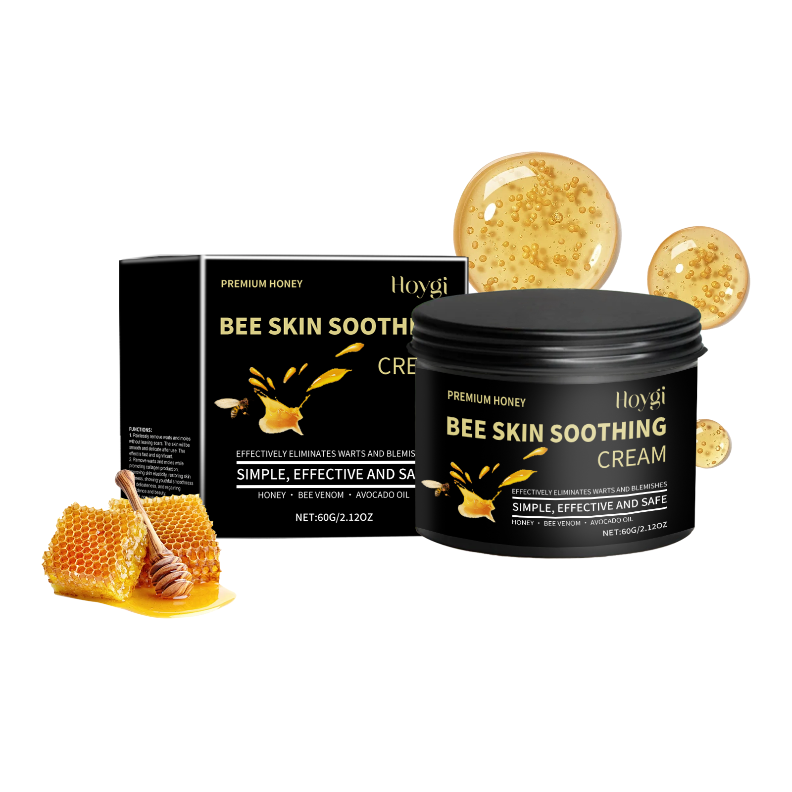 Hoygi Honey Moisturizing Skin Cream Hydrating, Moisturizing And Smooth Face Care Skin Gloss Moisturizing Cream - 5 - CJ