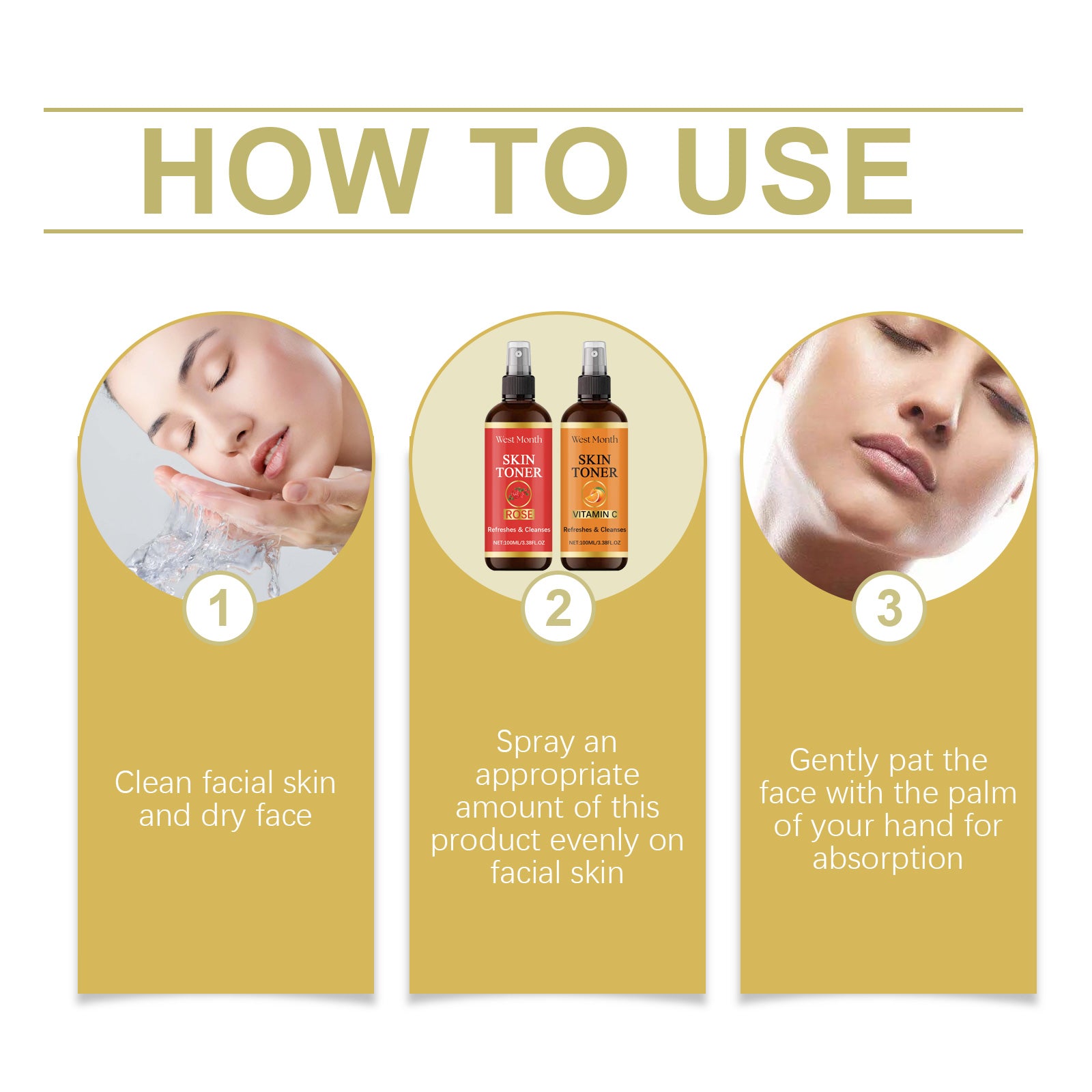 West&Month Toner Spray Hydrates And Moisturizes And Brightens Skin - 5 - CJ