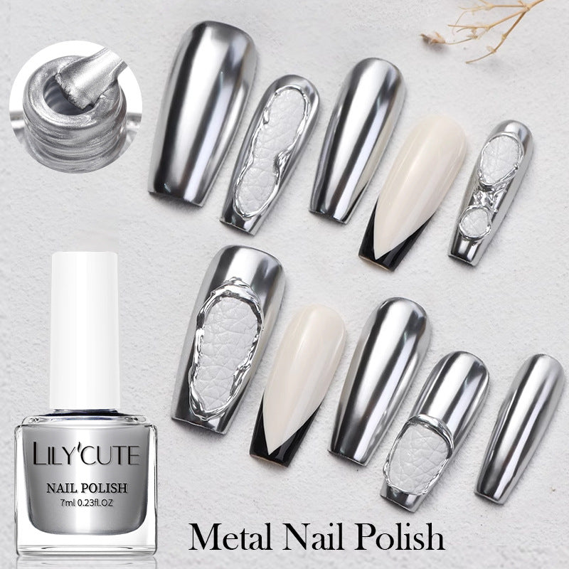 Quick - dry Metallic Mirror Nail Polish, No Baking Required - 0 - CJ