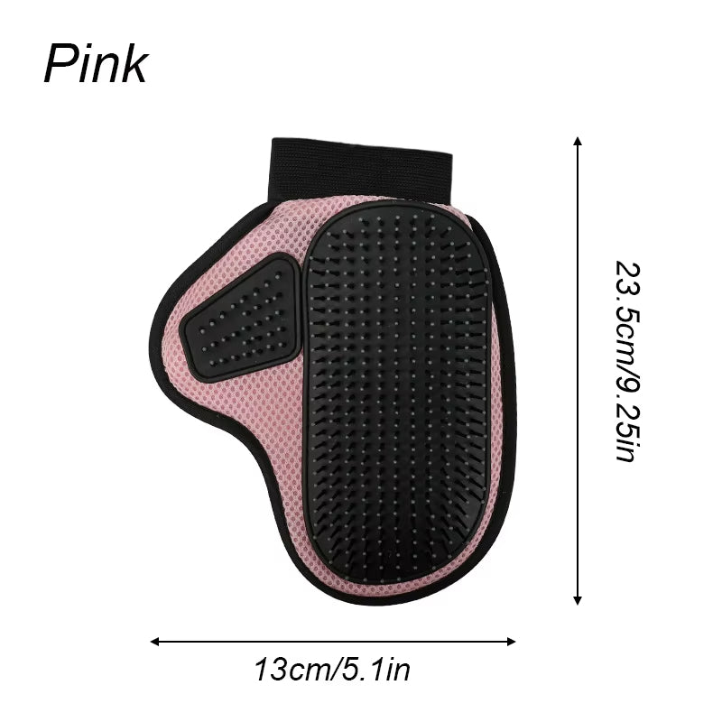 Cat Hair Removal Glove Pet Supplies Bath Massage Jerking Gloves Cat Dog Massage Bathing Cleaning Grooming Supplies Silicone Hair Sticking Removal Brush - 5.0 - CJ