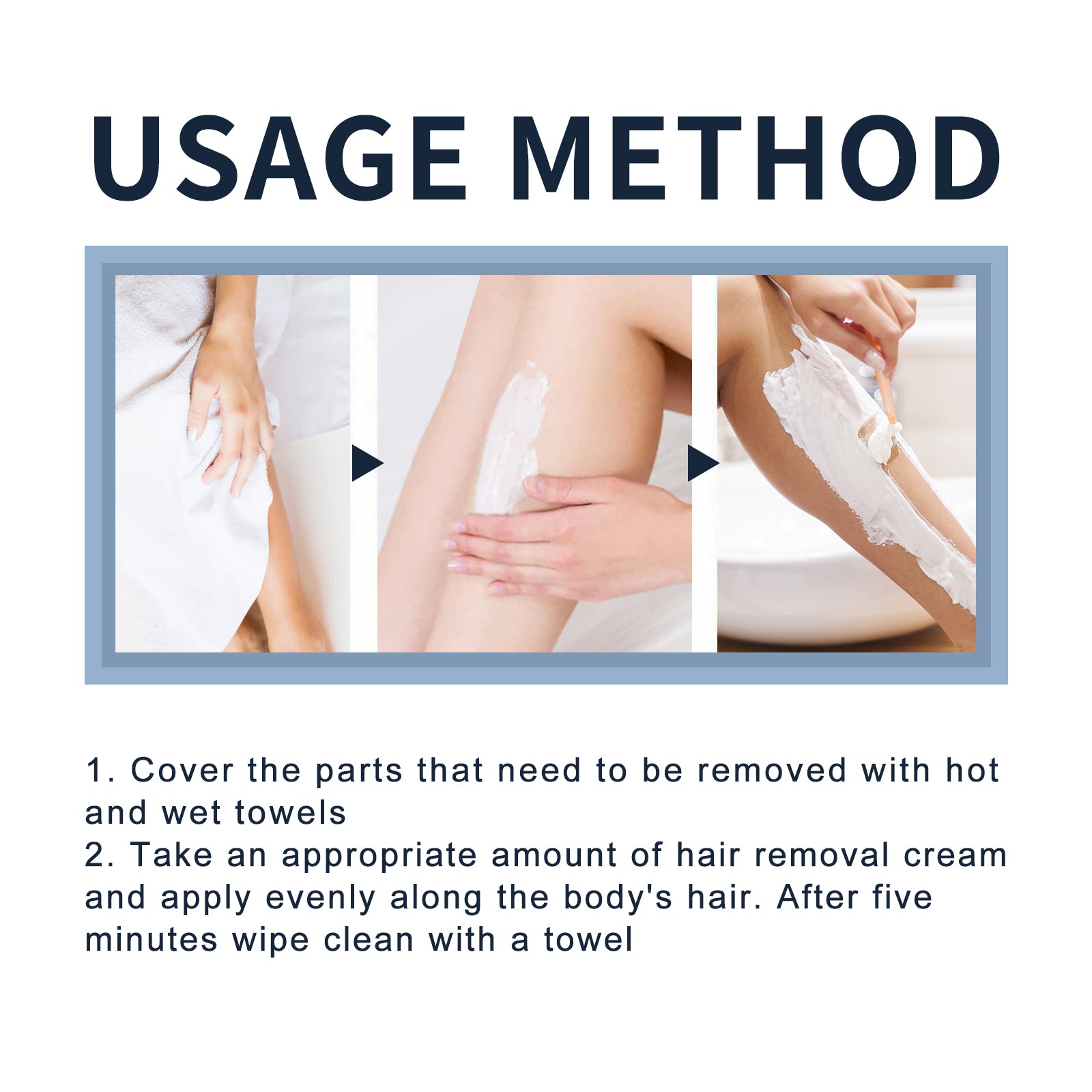 EELHOE Hair Removal Cream For Men, Underarm Hair Hands Hair Feet Hair Chest Hair Body Cleansing Mild Non - Irritating Hair Removal Cream - 5 - CJ
