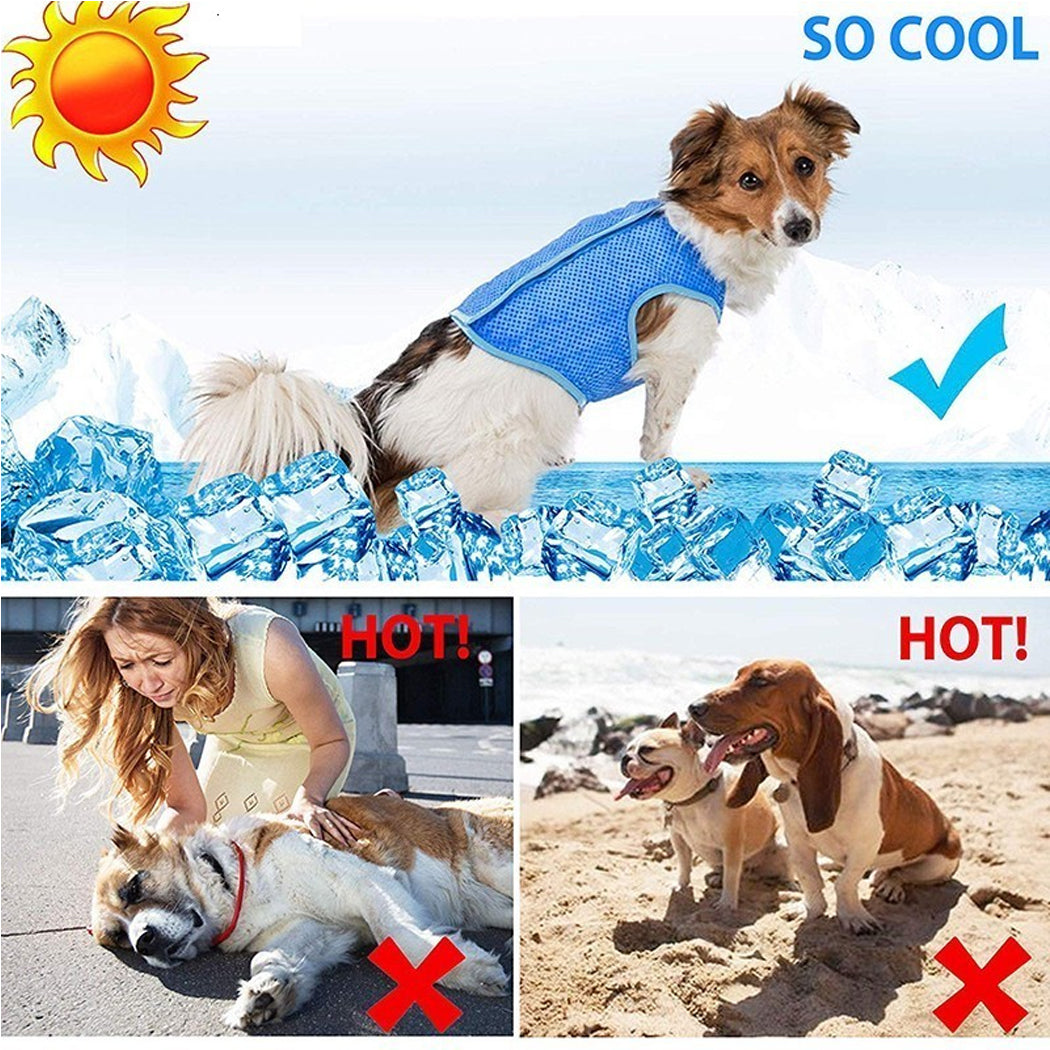 Dog Summer Cooling Vest, Pet Cooling Clothes Dog Cat Cooling Vest, Summer Heat Relief Vest Pet Dog Clothes Summer Clothes For Dogs Dog Cooling Vest - 5 - CJ