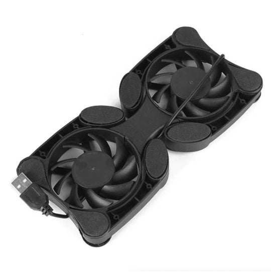 Dual USB Cooling Fan Pad Foldable Slim Fans Cooler Stand For Laptop PC Notebook - 5 - CJ