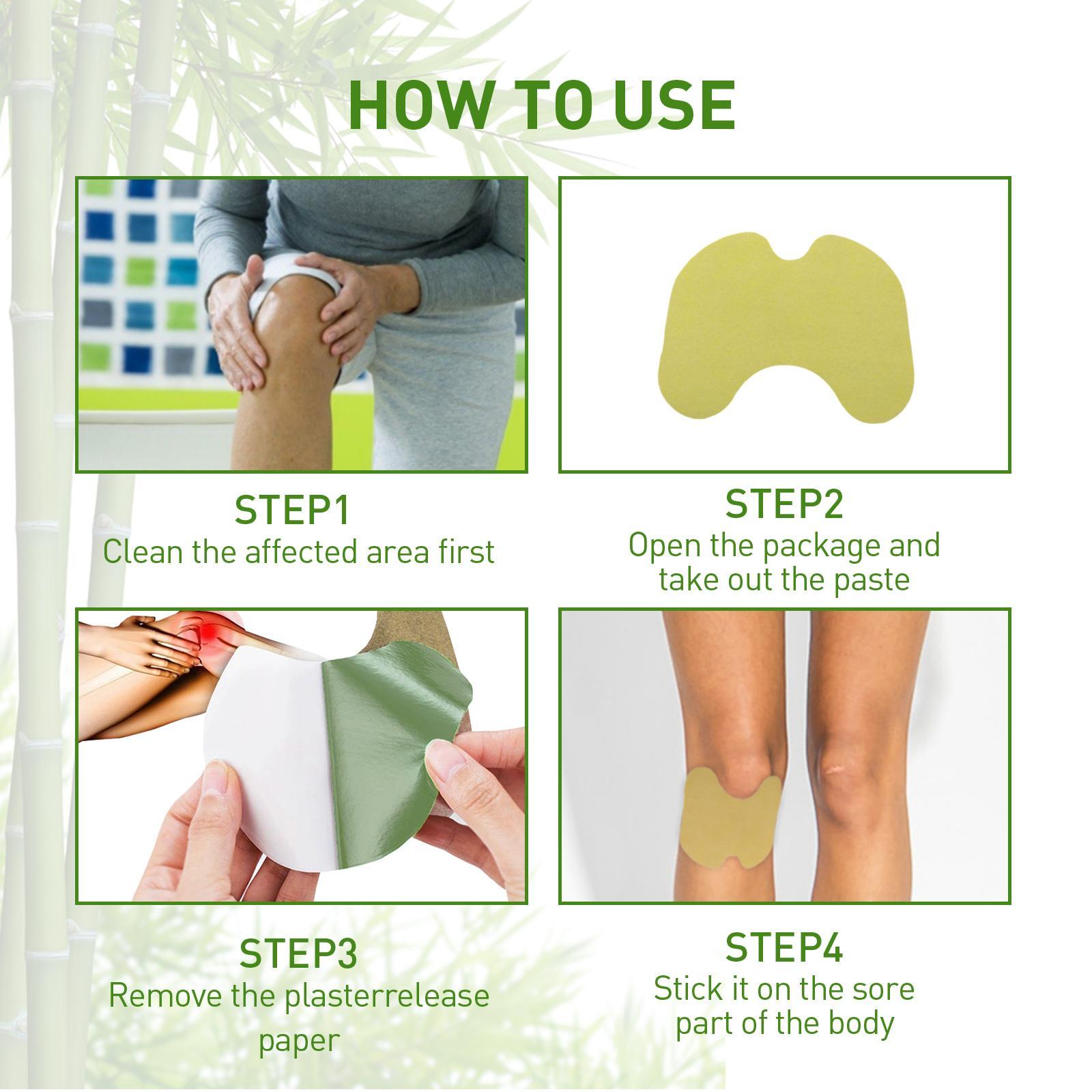 Mugwort Patch For Knee Care To Activate Tendons And Bones And Relieve Lumbar And Cervical Joint Pain - 5 - CJ
