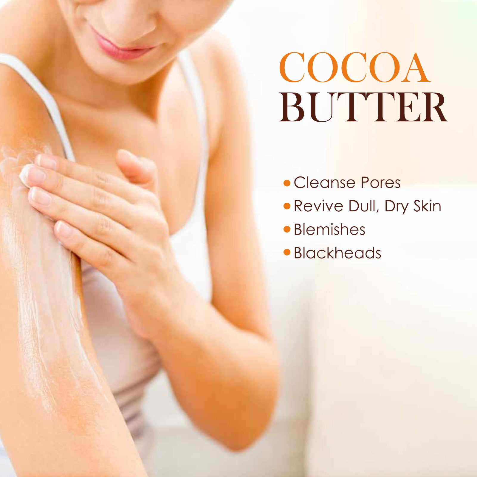 OUHOE Cacao Body Lotion, Lightening Acne Mark Dark Hydrating Whitening Body Lotion - 5 - CJ