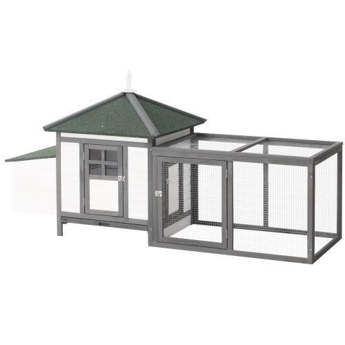 Wooden Chicken Coop With Nesting Boxes - 5 - CJ