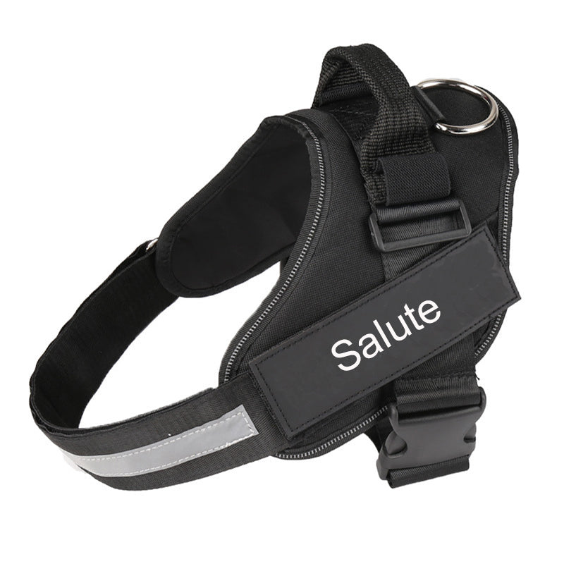 Personalized Custom Reflective Breathable Dog Harness NO PULL Adjustable Pet Harness For Small Large Dog Harness Vest With Patch - 7 - CJ