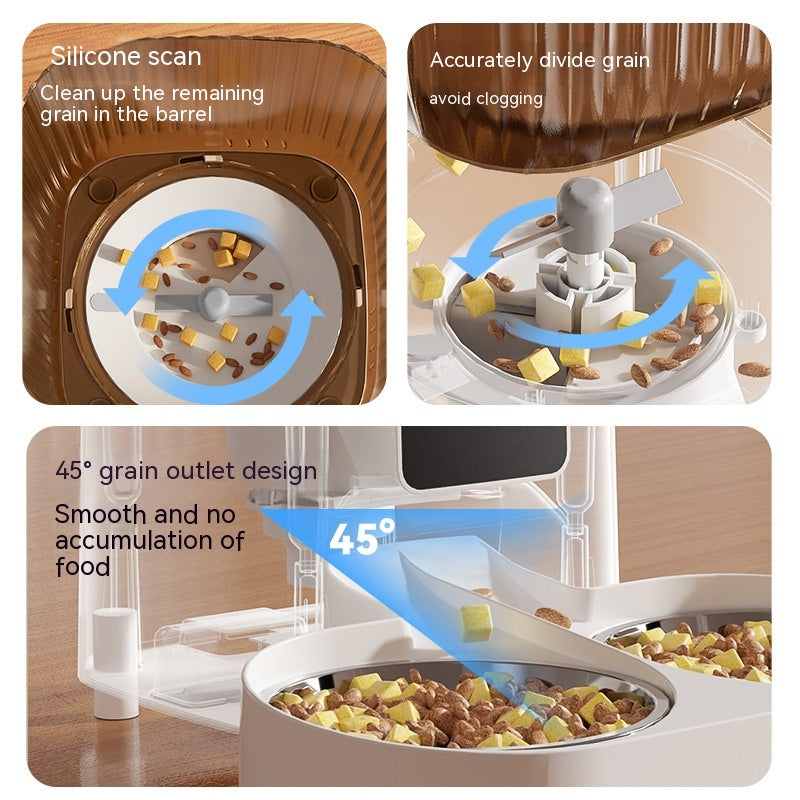 Automatic Pet Feeder Cat Intelligent Remote Control Cat Food Dog Food Timing Quantitative Video Monitoring Pet Feeding Machine - 0 - CJ