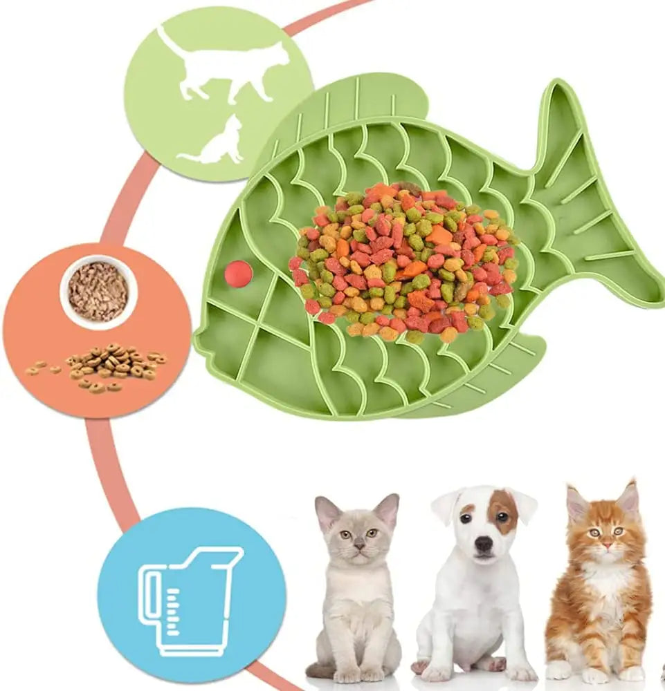 Silicone Lick Mat For Pet Dogs Slow Food Plate Rice Bowl For Small Medium Dog Anti Gulping Choking Feeder Puppy Treat Dispenser - 5 - CJ