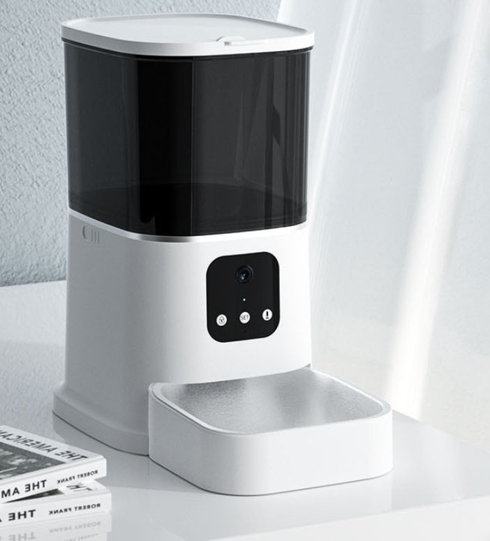 Pet Automatic Feeder Large Capacity Smart Voice Recorder APP Control Timer Feeding Cat Dog Food Dispenser With WiFi Pet Bo - 0 - CJ