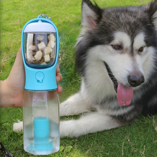 Portable Cat Dog Water Bottle Food Feeder Drinker Poop Dispenser 3 In 1 Leak - proof Multifunctional Dog Water Bottle Pet Products - 0 - CJ