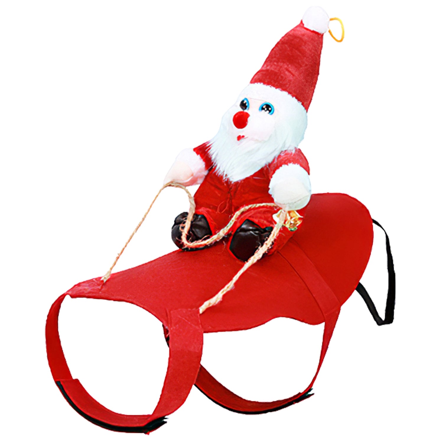 S - M - L - XL Options - 1Pc Pet Christmas Costumes Red Winter Coat For Dog Riding Santa Claus With Bell Clothes New Year Outfit Cosplay Costumes Party Dress Up For Cats - 5 - CJ