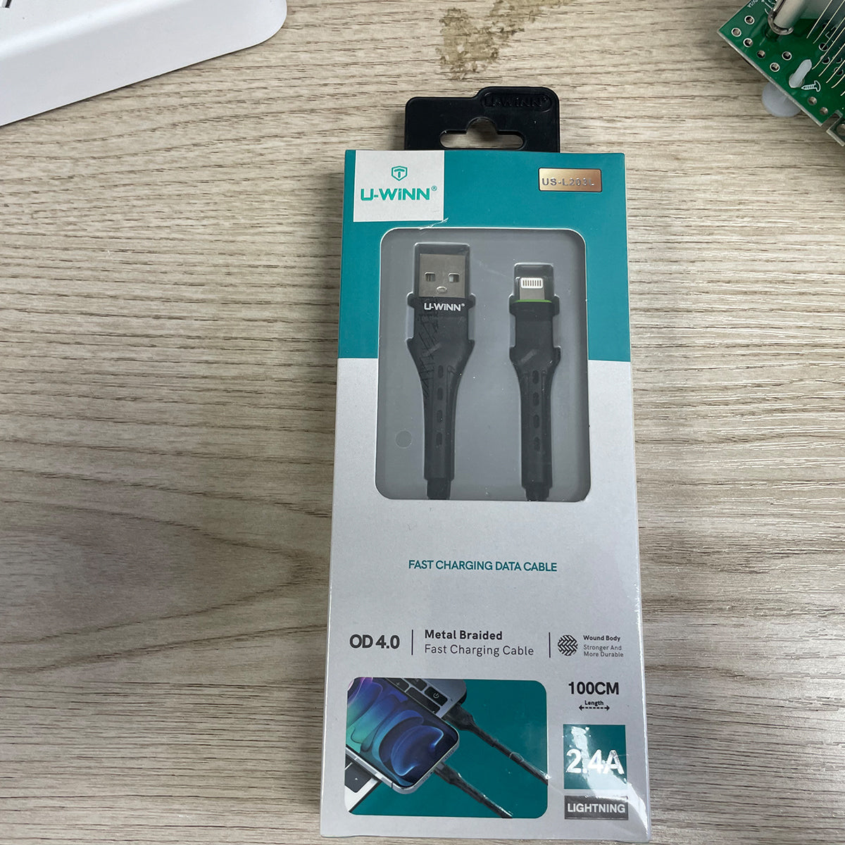 L203 Lightning Cable 2.4A 1M Black USB 3.0 UWINN - 5 - CJ