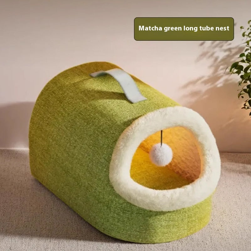 Winter Warm Closed Cat Nest - 0 - CJ