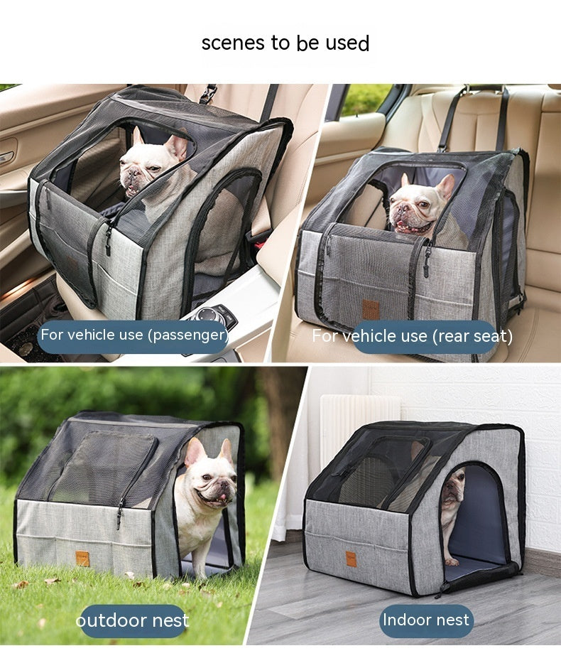 Pet Car Supplies Dog Dog Cage Nest Go Out Portable - 0 - CJ