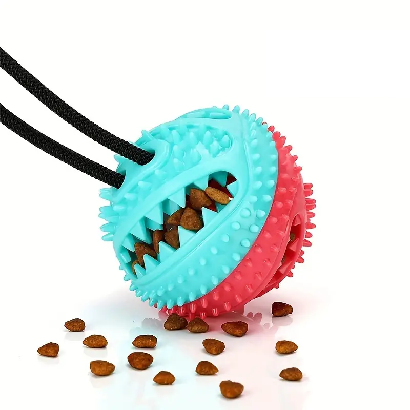 Dog Toys For Aggressive Chewers Interactive Teething Boredom And Stimulating Tug Of War Suction Cup Interactive Tug - of - War Dog Toy Treat Dispensing, Durable Thermoplastic Rubber Construction - 5 - CJ