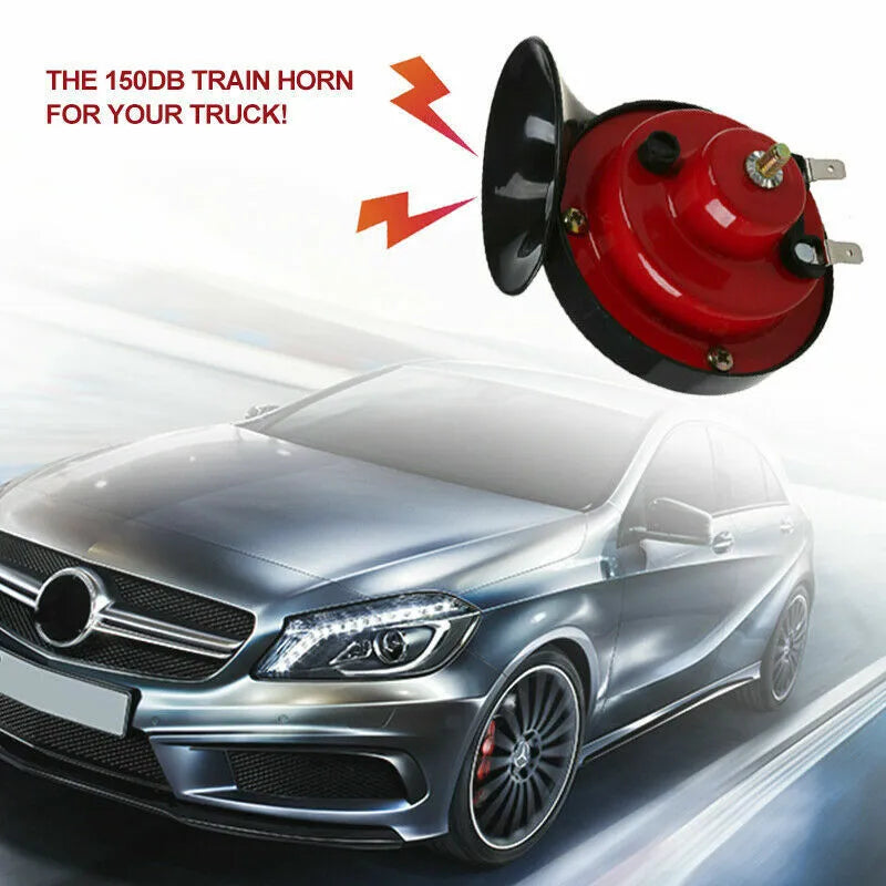 2PC 12V 300DB Super Loud Train Air Horn Waterproof Motorcycle Car Truck SUV Boat - 5 - cjdropshipping