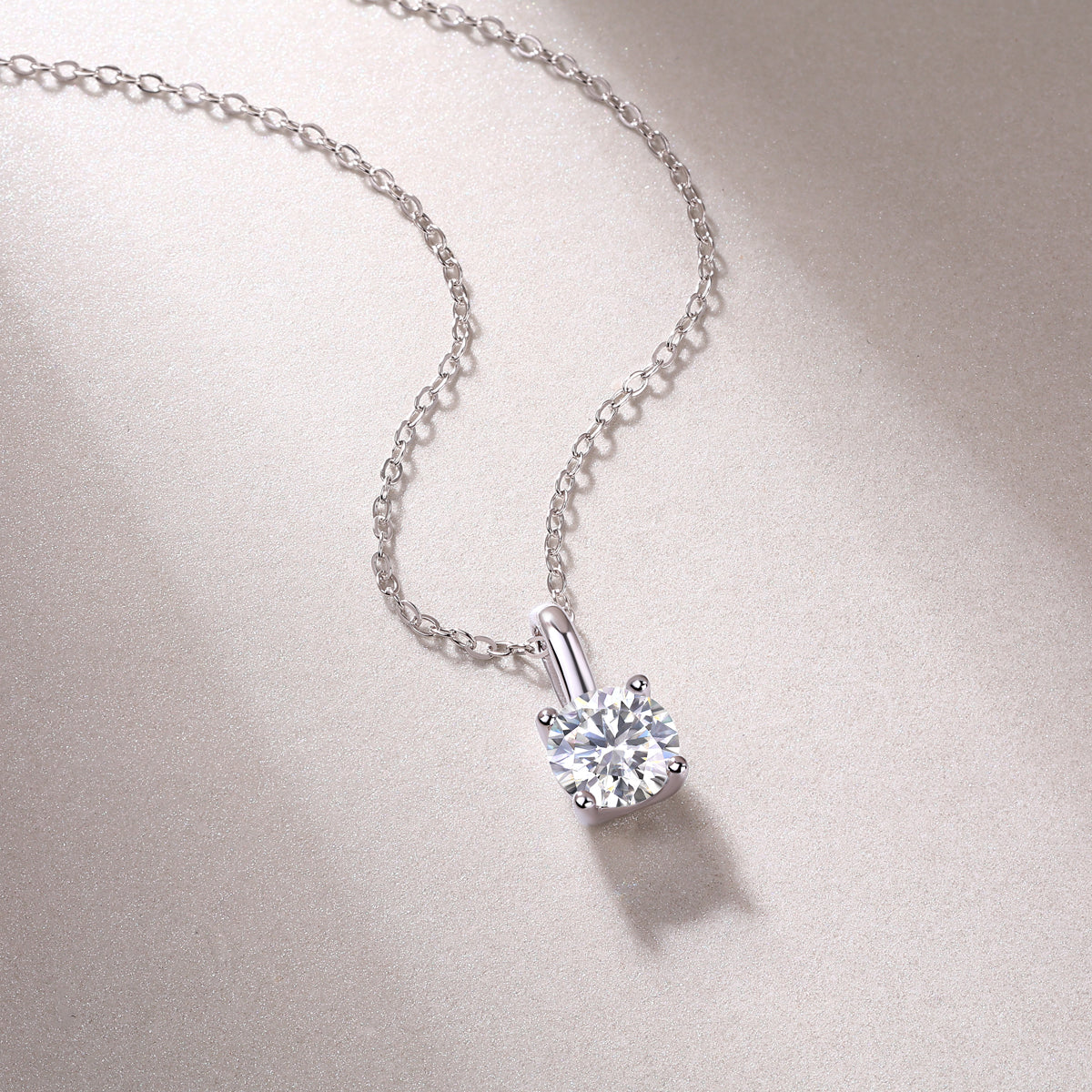 1Encounter - A Fashionable And Luxurious Diamond Jewelry Pendant Set With 1 - carat Moissan Diamond S925 Sterling Silver Prohibit TikTok sales - 5 - cj