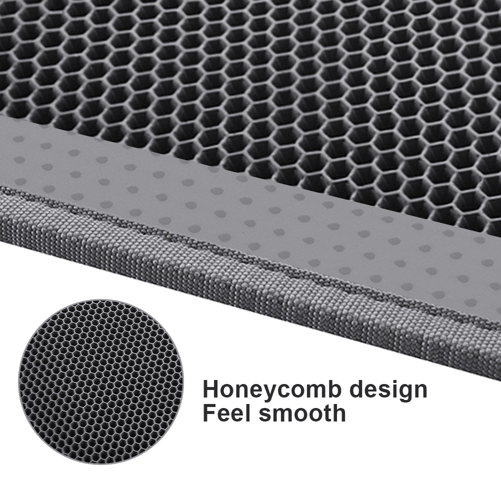 Kitty Cat Litter Mat Trapping Honeycomb Double Layer Design Waterproof Double Layer EVA Cat Litter Pad Waterproof Non - slip Sand Basin Filter Kitten Dog Washable Mattress - 5 - CJ