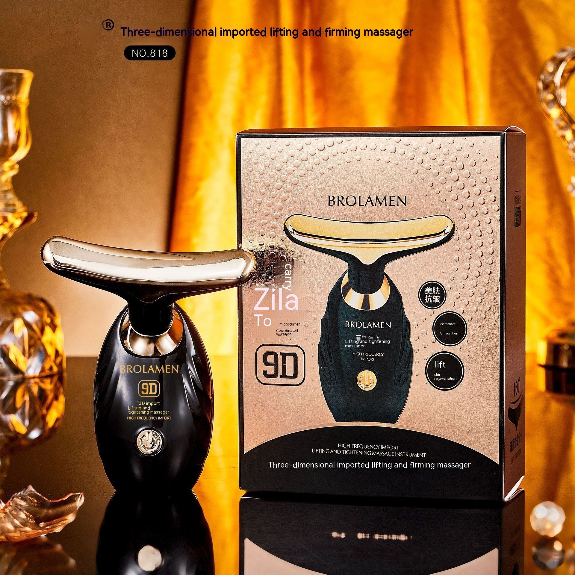 Three - dimensional Lifting And Tightening Electric Beauty Instrument - 0 - CJ - Borandi Dream Black - CJYD194818203CX